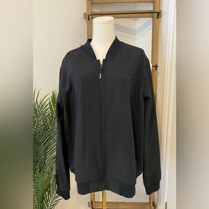 Bench Men’s Black Bomber Full Zip Jacket, Size Large